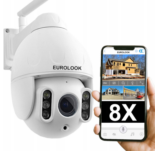 Kamera obrotowa IP Wi-Fi zewnętrzna 2Mpx EZ-28128X-O-IR EUROLOOK