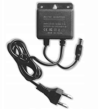 12V/2A napájecí adaptér pro kamery, dlouhý kabel