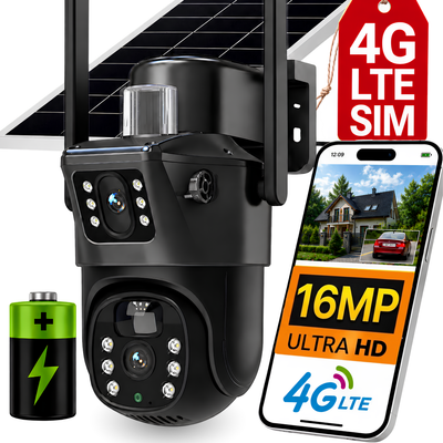 Kamera solarna obrotowa zewnętrzna 4G LTE GSM 16Mpx DS-06 GSM EUROLOOK