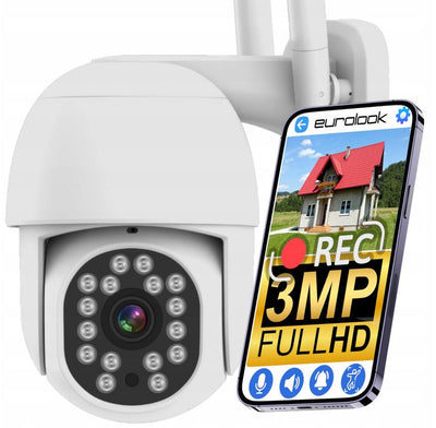 Venkovní otočná IP Wi-Fi kamera 3MP K-5 EUROLOOK