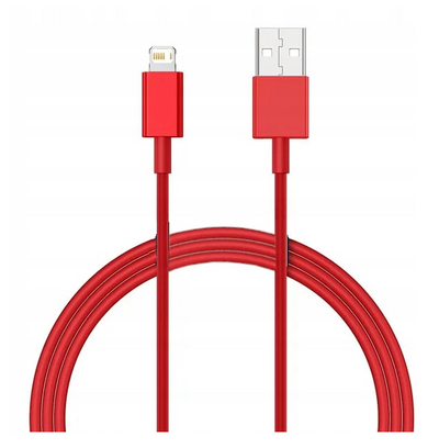 Kabel Lightning do iPhone czerwony C-8RD