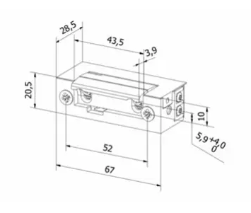 Elektrozaczep BIRA ES1-005