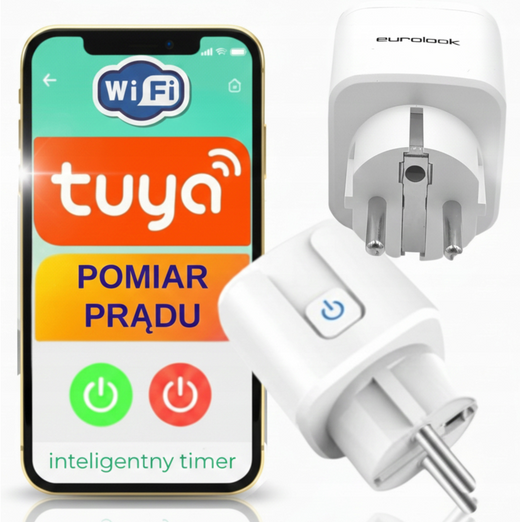 Inteligentne gniazdo Wi-Fi Tuya EU-3 EUROLOOK (1 szt.)