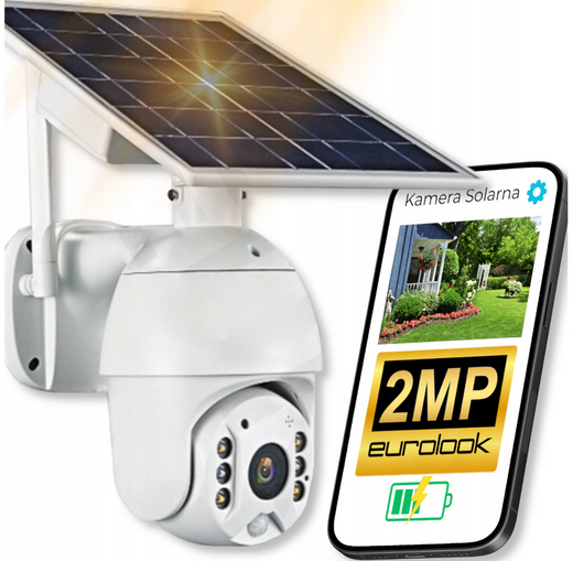 Venkovní solární otočná IP Wi-Fi kamera 2MP EX-2536-WIFI-SOLAR