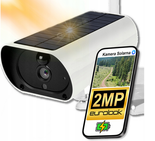 Venkovní solární tubusová IP Wi-Fi kamera 2MP EX-2540-WIFI-SOLAR EUROLOOK