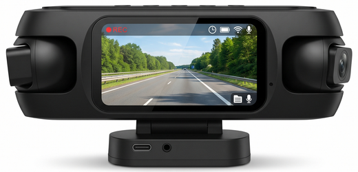 Rejestrator trasy Wi-Fi 4K 4 obiektywy EC-FCX4K