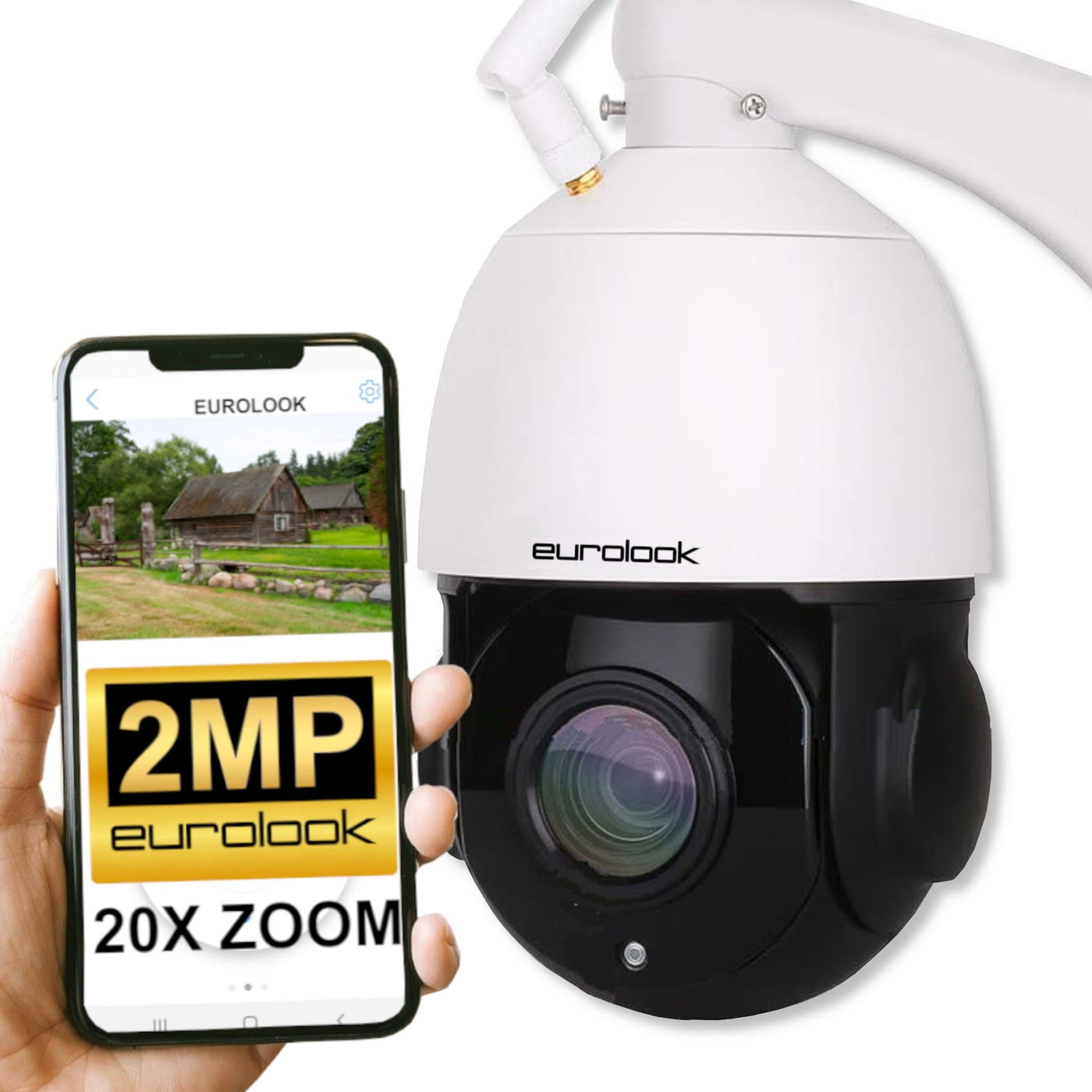 Obrotowa Kamera IP Wi-Fi 2MP 20x ZOOM EUROLOOK EDW-3550