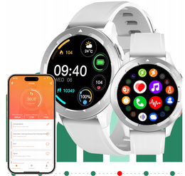 Smartwatch biały SMW-01