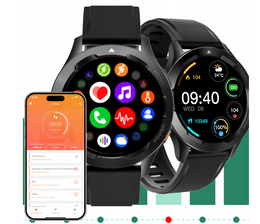 Smartwatch czarny SMW-01