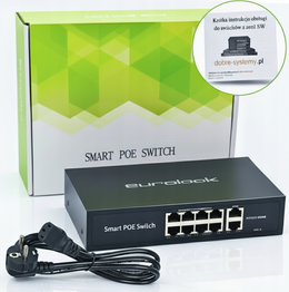 Switch PoE 10-portowy SW-08A