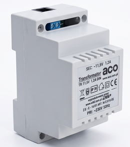 Transformator ACO 11,5V / 1,2A na szynę DIN